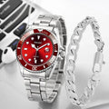 Reloj Submariner Yolako Quartz de acero inoxidable + Consigue una preciosa pulsera como regalo ¡sólo hoy!