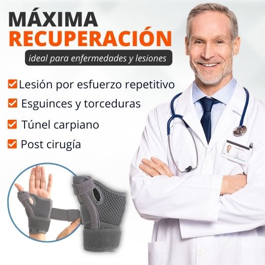 Muñequera Inmovilizadora Ajustable con Soporte de Pulgar OsteoFix®