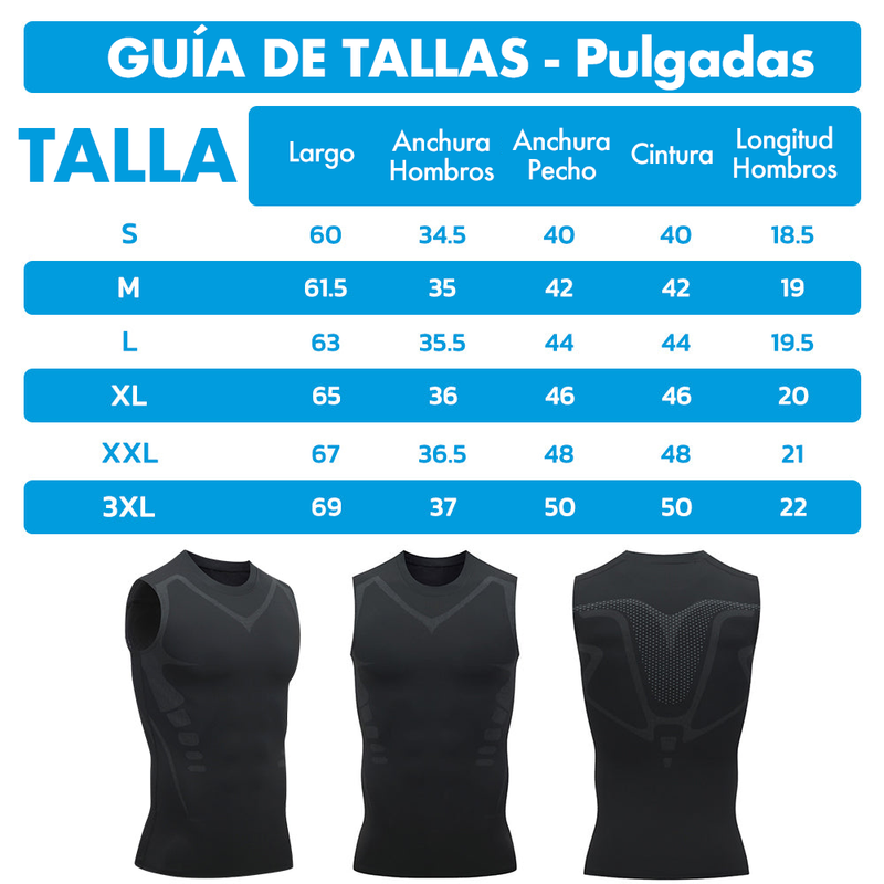 Sugoola™ - Camiseta de turmalina correctora de postura y reductora de tallas