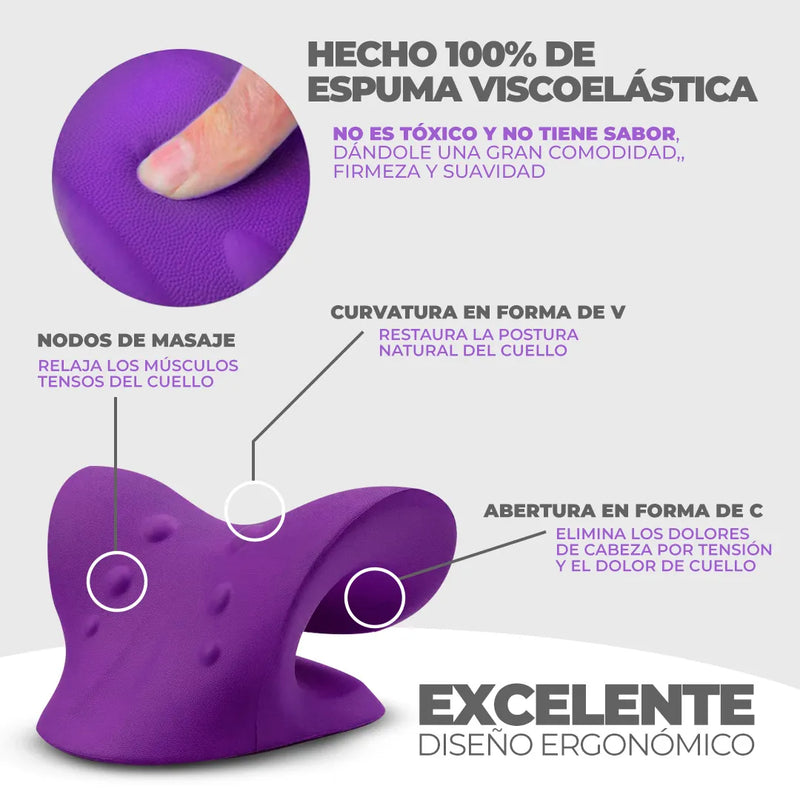 Almohada terapéutica de tracción cervical OsteoFix®️ +  Regalo exclusivo solo hoy