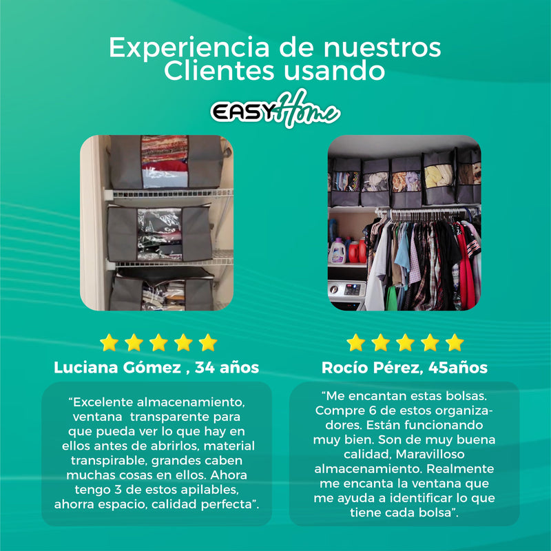 Kit 3x Organizadores Premium Gran Capacidad - EasyHome®