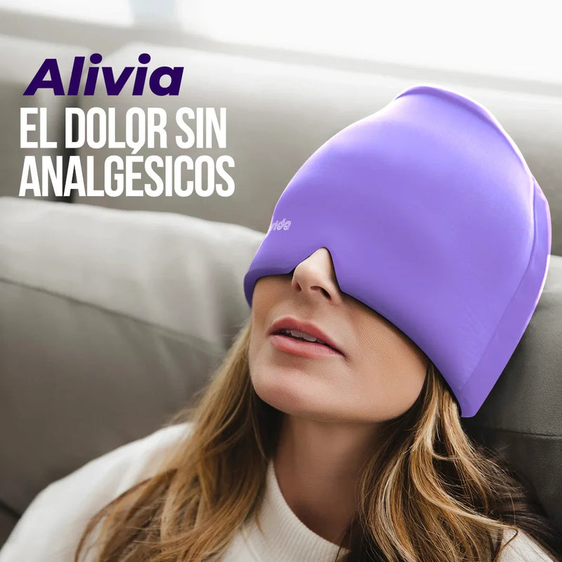 Gorro Gel Terapia de Compresión Frío/Calor OsteoFix®️ Alivia el Dolor de Cabeza y la Migraña