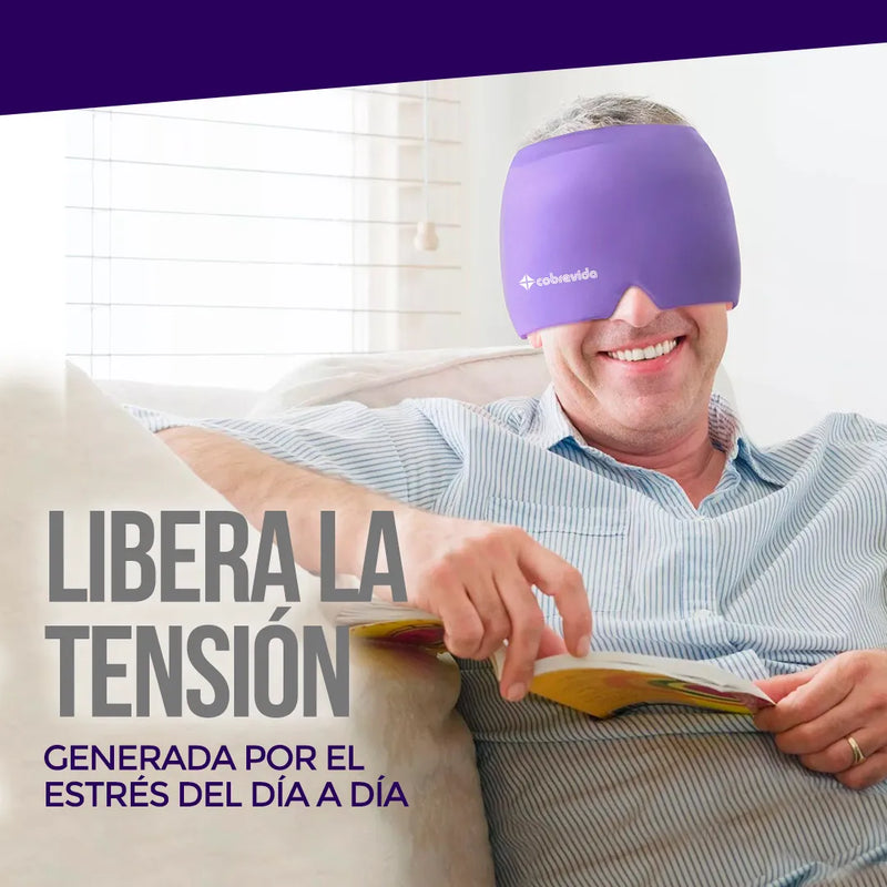 Gorro Gel Terapia de Compresión Frío/Calor OsteoFix®️ Alivia el Dolor de Cabeza y la Migraña