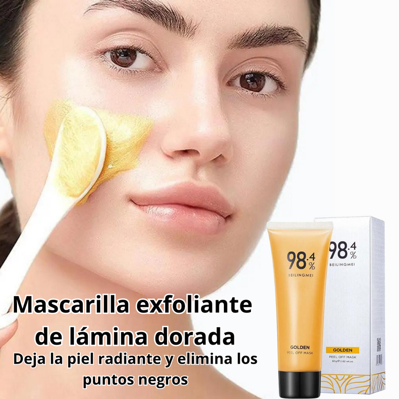 GoldenBeauty® - Mascarilla Exfoliante de Oro - resultados en 21 días