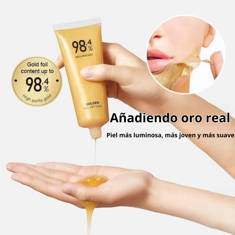 GoldenBeauty® - Mascarilla Exfoliante de Oro - resultados en 21 días