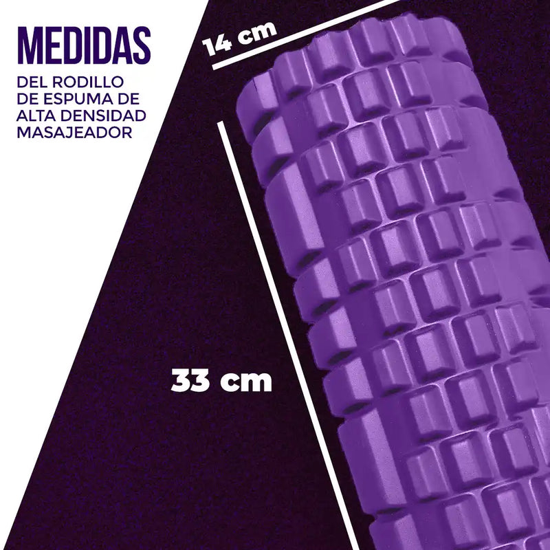 Rodillo de Espuma de Alta Densidad Masajeador OsteoFix®️ Alivia el Dolor Muscular