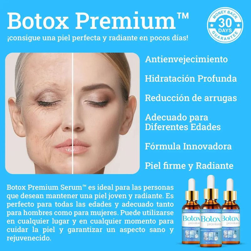 Botox Premium con Retinol y Vitamina C - ¡Elimina arrugas y manchas de melasma!