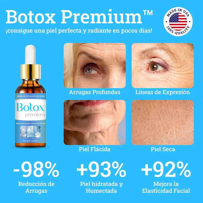 Botox Premium con Retinol y Vitamina C - ¡Elimina arrugas y manchas de melasma!