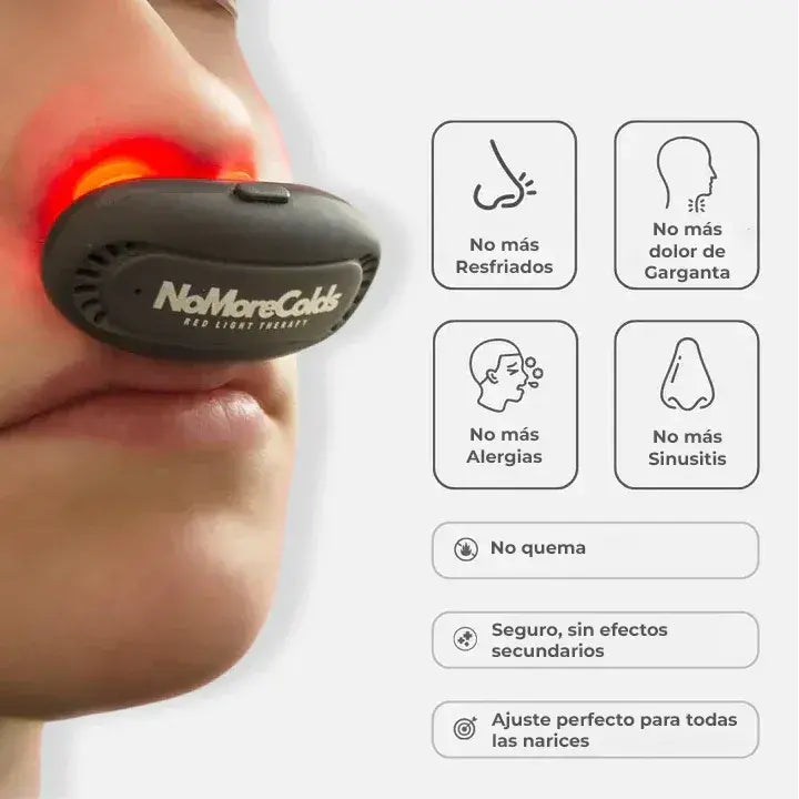 RespiRelief™ Dispositivo de terapia nasal con luz roja