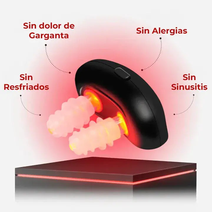 RespiRelief™ Dispositivo de terapia nasal con luz roja